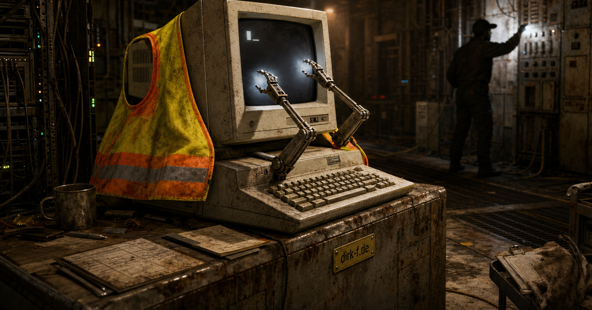 Das Terminal zieht sich die Helferweste an