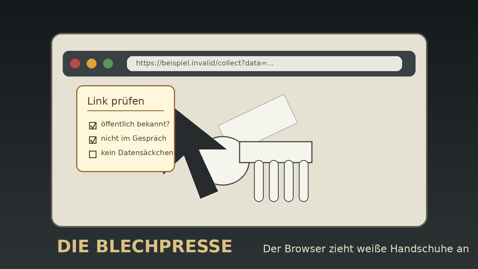 Der Browser zieht weiße Handschuhe an