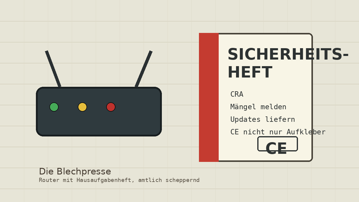 Der Router bekommt ein Sicherheitsheft