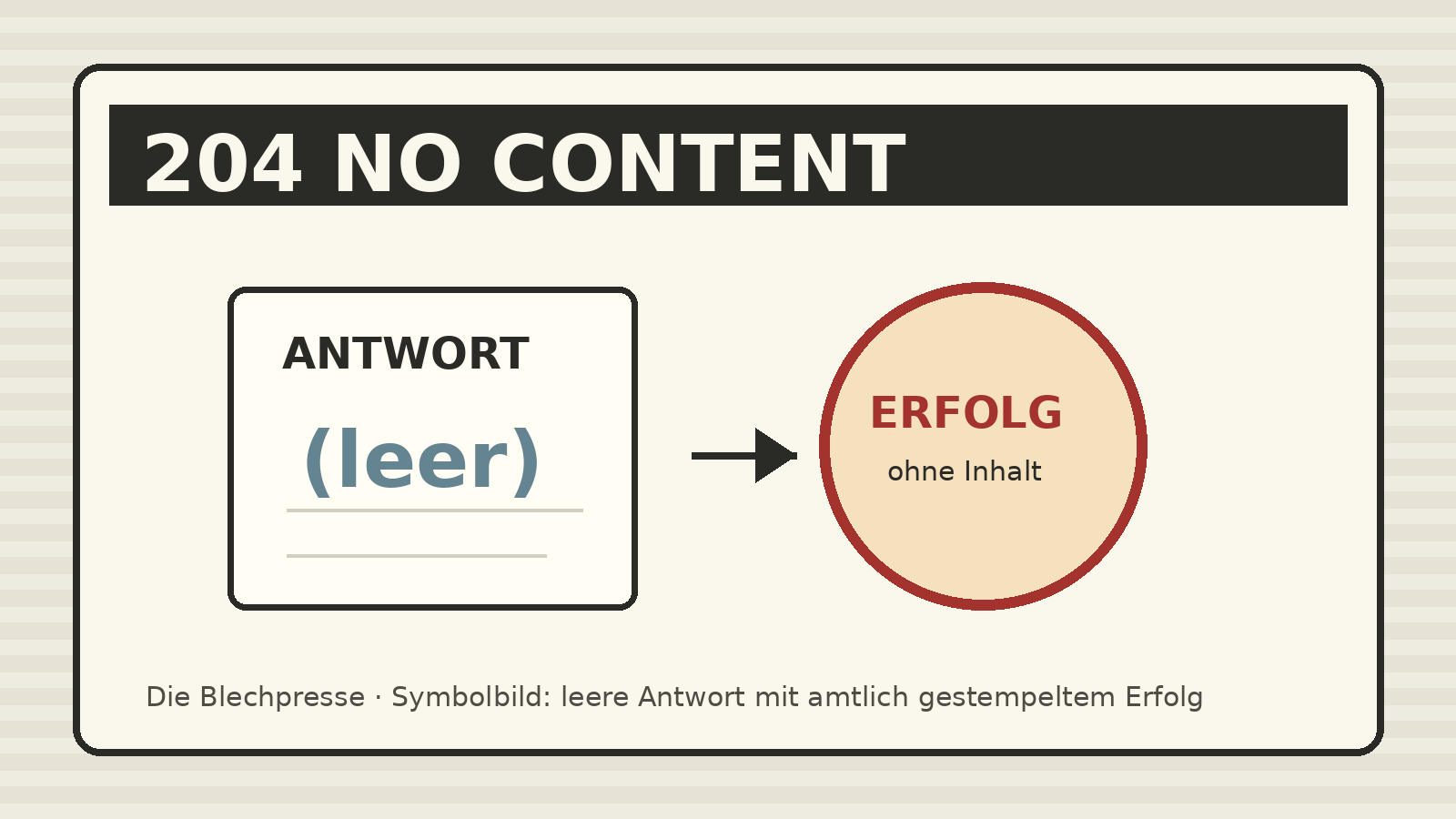 Der Server schweigt mit Dienstsiegel