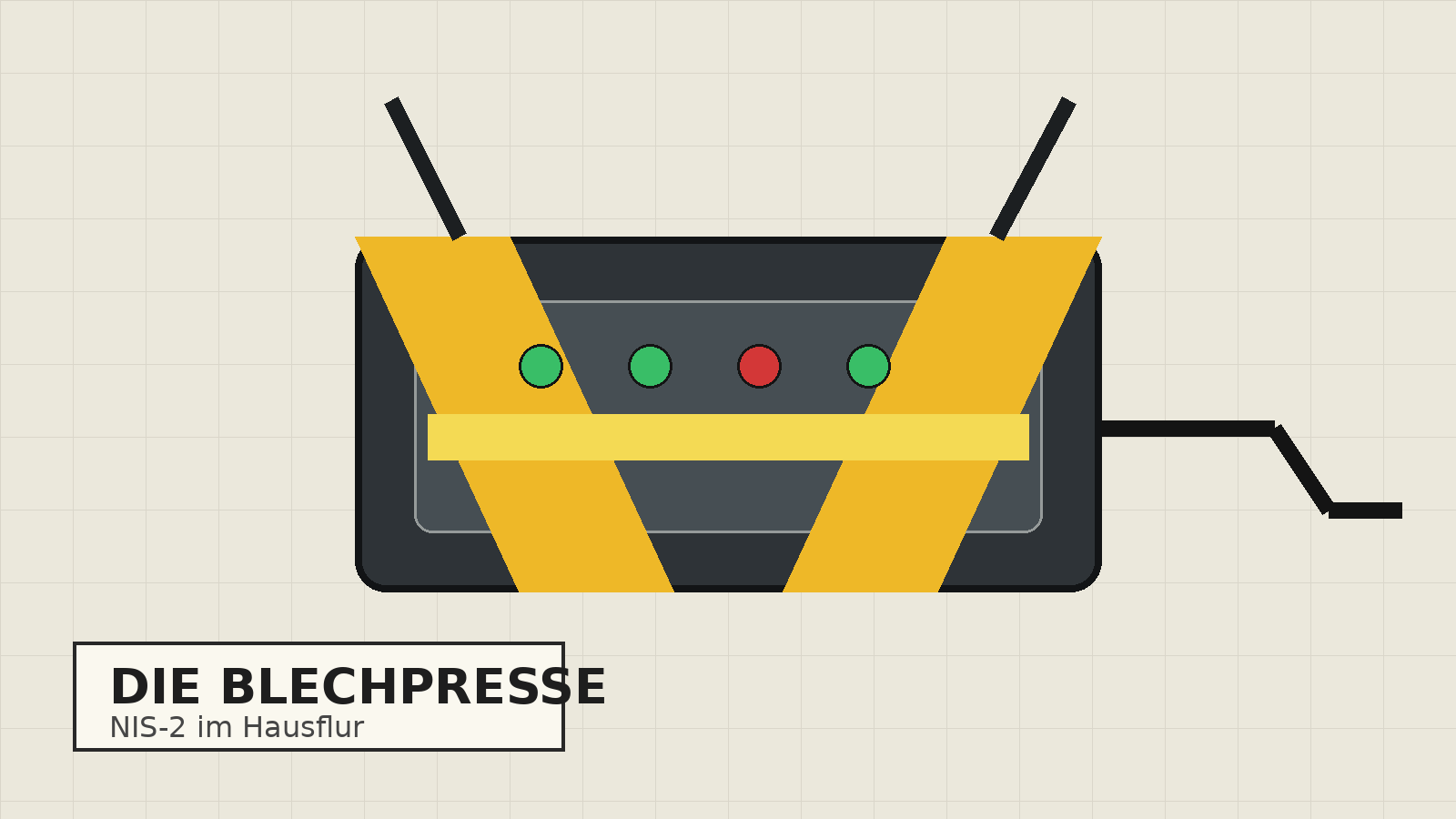 Der Router zieht Warnweste an