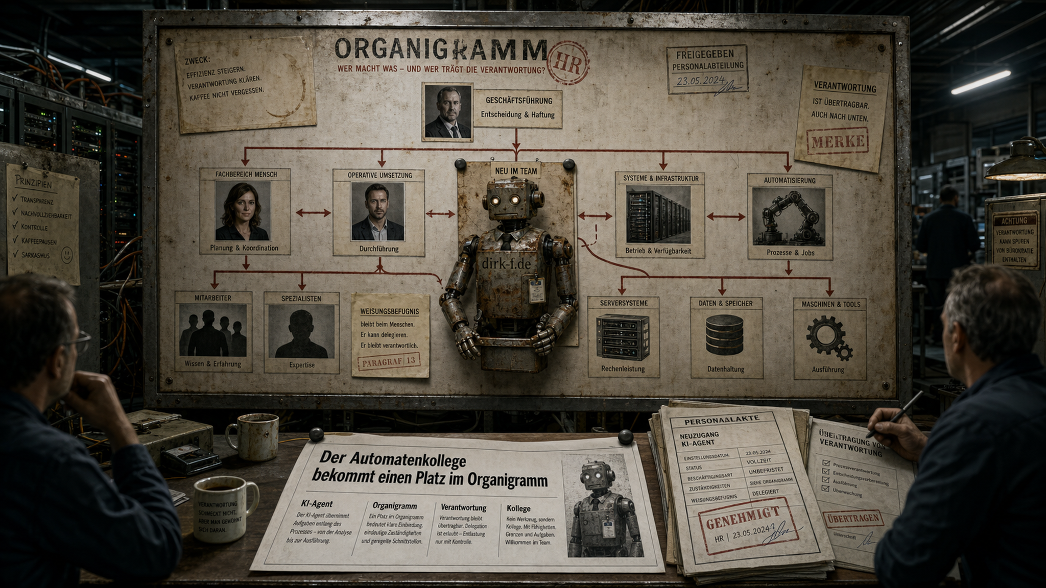 Der Automatenkollege bekommt einen Platz im Organigramm