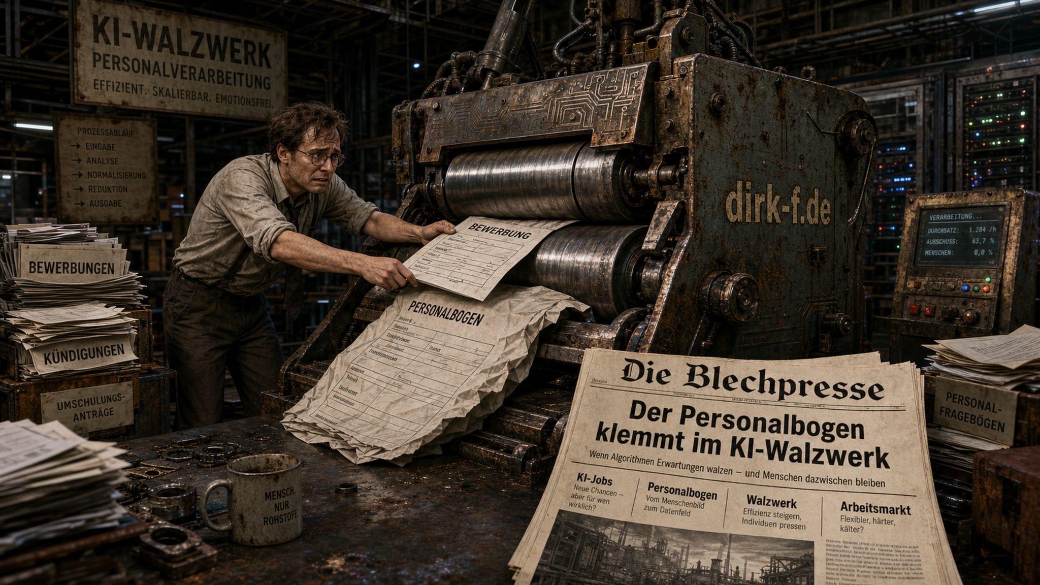 Der Personalbogen klemmt im KI-Walzwerk