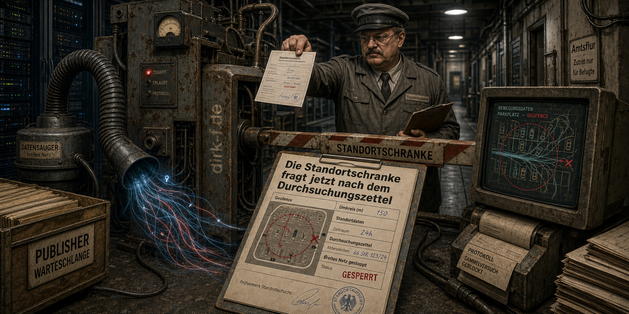 Die Standortschranke fragt jetzt nach dem Durchsuchungszettel